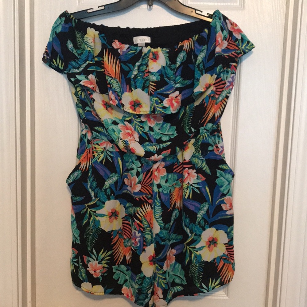 Multi color floral Romper